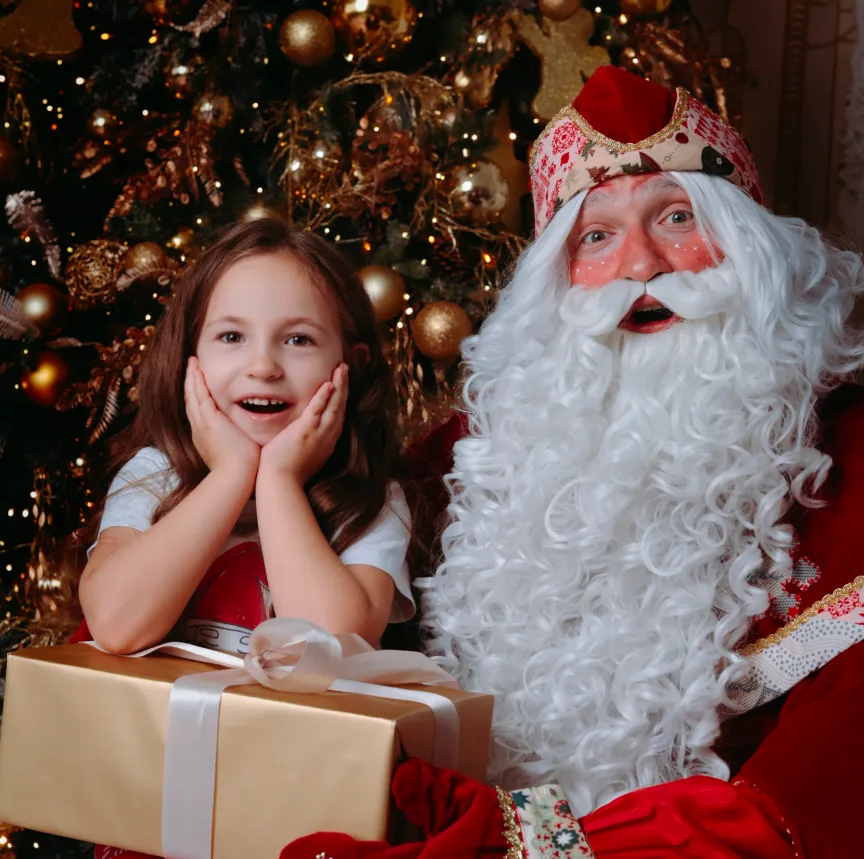 dedMoroz and little girl